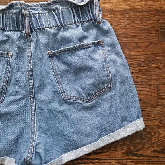 🚫SOLD🚫S.O.N.G▪︎Paperbag Denim Shorts - Picture 5 of 12